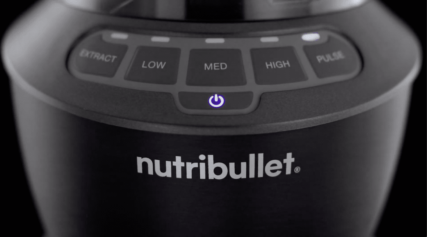 close up of nutribullet logo